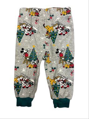 Disney Mickey & Friends Holiday Christmas Pajama Pants (Size 12M)